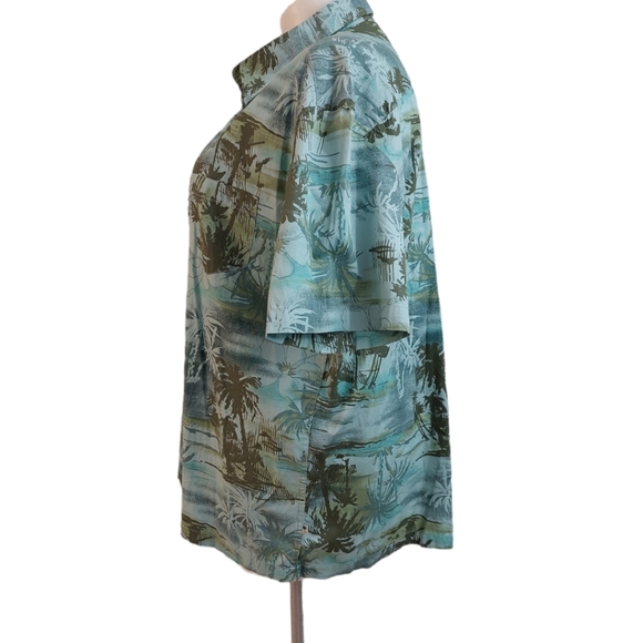 Island Shores Tropical Print Shirt Short Sleeve Men's Sz XXL Hawaiian Shirt - Picture 3 of 6